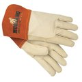Lucas Jackson Mig Tig Welders Gloves Gauntlet Cuff Premium Grain Cowhide Large LU443022